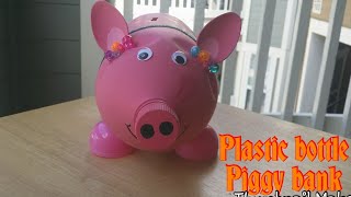 DIY Plastic bottle piggy bank [upl. by Pohsib808]