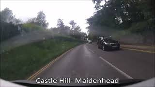 UK railway crossings by motorcycle  38  Maidenhead  Castle Hill [upl. by Enilec]