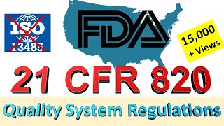 21 CFR Part 820  Quality System Regulation  21 CFR 82030 Medical Device Design Control Guidelines [upl. by Tteve576]