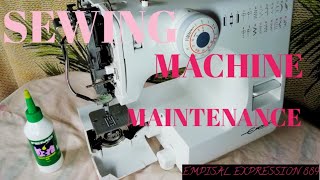 EMPISAL EXPRESSION SEWING MACHINE MAINTENANCE HOW TO OIL YOUR SEWING MACHINEFOR BEGINNER [upl. by Verity429]