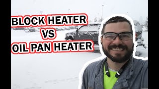 Engine Block Heater vs Oil Pan Heater Everything you NEED to know about Cold Weather Diesel Engines [upl. by Burl]