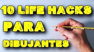 10 Life Hacks para Dibujantes Principiantes  English Subtitles CC 10 Life Hacks For Cartoonists [upl. by Inah]