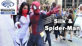 Silk amp SpiderMan Cosplay  WonderCon 2015 [upl. by Yirinec87]