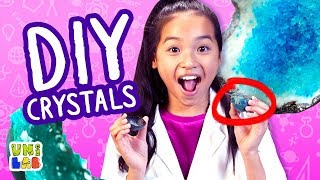 Make Your Own Incredible Easter DIY Crystal Geode Eggs  The UniLab  UniLand Kids STEAM [upl. by Bidle314]