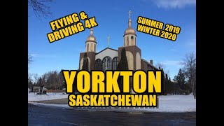 Yorkton Saskatchewan  Flying amp Driving 4K [upl. by Brenna747]