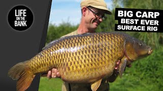 SURFACE CARP FISHING  The Ultimate Self Hooking Rig [upl. by Dnomayd]