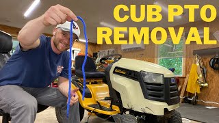 Cub Cadet Kohler PTO Clutch Removal ROPE TRICK [upl. by Mungovan619]