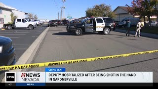 Suspect dead deputy injured after shooting in Gardnerville [upl. by Wier855]