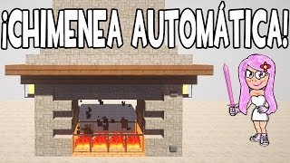 CÓMO HACER UNA CHIMENEA AUTOMÁTICA EN MINECRAFT [upl. by Meingolda576]