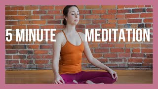 5 min Mantra Meditation for Beginners  Easy Guided Meditation [upl. by Alyhc]