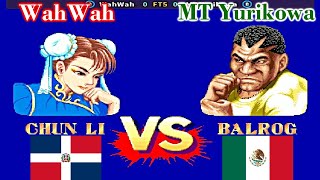 Street Fighter II Champion Edition  WahWah vs MT Yurikowa FT5 [upl. by Ynnaj]