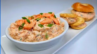 CREAM CHEESE SALMON SPREAD  recipe [upl. by Adnowal]