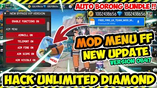 NEW MOD FF 2025 HACK UNLIMITED DIAMONDAUTOHEADSHOT OB47 FREEFIRE  NO BLACKLIST 100 WORK [upl. by Yllus522]