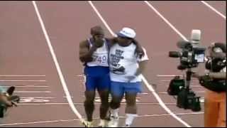 Most Inspiring Olympics Race  Never Give Up [upl. by Saticilef]