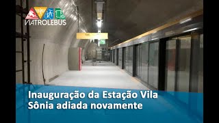 Inauguração da Estação Vila Sônia do Metrô deve ficar para dezembro [upl. by Atiran321]