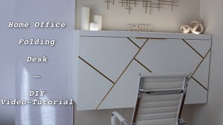 Home Office Folding Desk  WallMounted Desk  Floating Desk  Drop Down Top Desk [upl. by Sedda559]