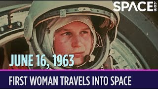 OTD in Space – June 16 First Woman Travels Into Space [upl. by Ready]