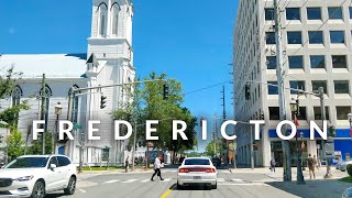 Fredericton Downtown Drive 4K  New Brunswick Canada [upl. by Peyter]