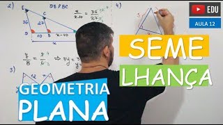 ⭕ Semelhança de Triângulos  GEOMETRIA PLANA Aula 12 [upl. by Herwin685]