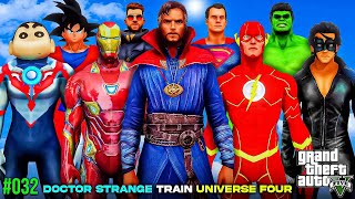 FRANKLIN amp DR STRANGE TRAIN UNIVERSE 4 AVENGERS GTA 5 Mods 032 [upl. by Hippel]