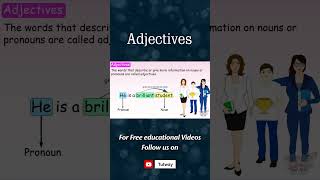 Adjectives  Definition Forms Types Use amp Example  Types of Adjectives  English Grammar shorts [upl. by Rori]