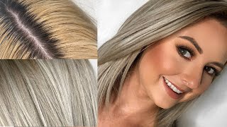 DIY ASH BLONDE [upl. by Cirdnek]