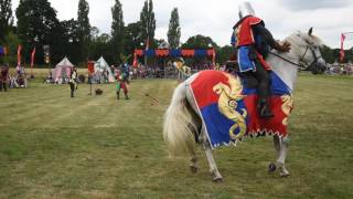 Hever Castle Jousting England vs Scotland 2016 [upl. by Polik466]