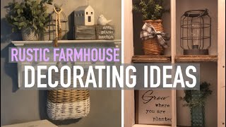 Rustic Farmhouse Decorating Ideas 2020 [upl. by Mei]