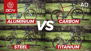 Carbon Vs Aluminium Vs Titanium Vs Steel Which Bike Frame Material Is Best [upl. by Aisenat348]