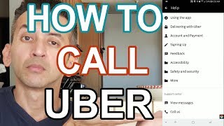 How To Call Uber Support in Uber DriverPartner App [upl. by Tengler]