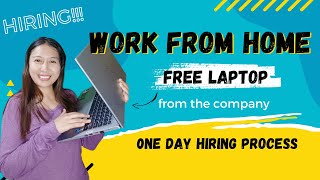 PERMANENT WORK FROM HOME WITH FREE LAPTOP  Sincerely Cath [upl. by Wordoow]