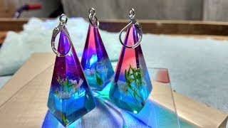 Żywica epoksydowa  How to Make Resin Jewelry  Jak zrobić biżuterię z żywicy epoksydowej [upl. by Imojean]