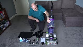 Bissell ProHeat 2X Revolution Pet Pro Review and Detailed Instructions Easy DIY carpet cleaning [upl. by Ynaitirb792]