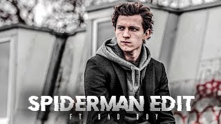 Spiderman Tom Holland edit ft bad boy 🔥 tom Holland spider man edit spidermanedit badboy peter [upl. by Namajneb]