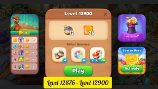 Gardenscapes  Level 12876  Level 12900   All Puzzles  Gameplay PART  563 [upl. by Ellery]