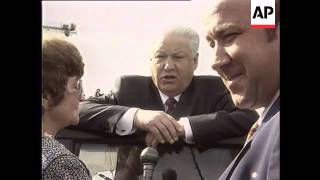 Russia  Yeltsin Visits Former Stalingrad [upl. by Nafets]