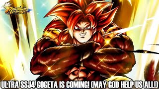 ULTRA SSJ4 GOGETA REVEALED FOR LEGENDS MAY GOD HELP US ALL Dragon Ball Legends Gameplay [upl. by Ellah]