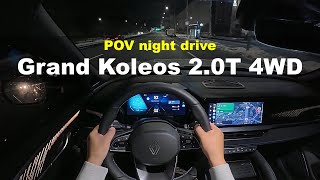 2025 Renault Grand Koleos AWD POV night drive [upl. by Teriann107]