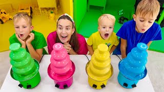 Vlad and Niki Four Colors Playhouse Challenge and more funny stories for kids [upl. by Cudlip]