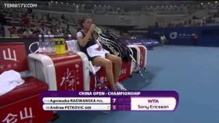 WTA Beijing 2011  Radwanska vs Petkovic Highlights [upl. by Annairt469]