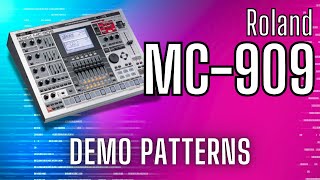 Roland MC909 Factory Demo Patterns  Techno Trance HipHop DnB amp More [upl. by Bartolomeo]