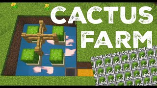 Building a Cactus Farm in UNDER A MINUTE  Minecraft 120 [upl. by Alehc]