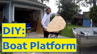 DIY Project BassJon boat platform and Trolling Motor Install [upl. by Ignatz920]