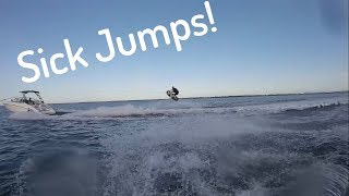 Wakeboarding Behind a Yamaha Jetboat  Riding Doubles [upl. by Anileve]