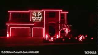 Halloween Light Show 2011  Thriller [upl. by Digdirb]