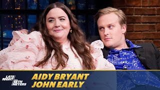 John Early and Aidy Bryant Go Public with Their Relationship [upl. by Elenahc]