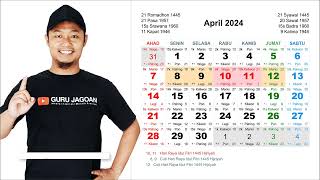 Kalender April 2024 [upl. by Zuzana]