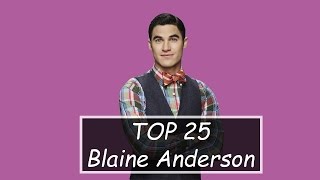 TOP 25 Glee  Blaine Solos [upl. by Lleksah]