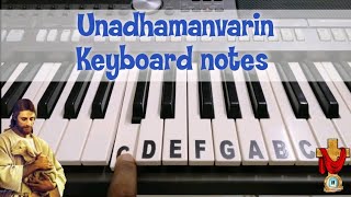 Unnadhamaanavarin Keyboard notes  உன்னதமானவரின் உயர் tamilchristiansongs keyboardnotes 78 [upl. by Norrahc]