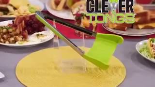 Clever Tongs 2in1 Kitchen Spatula amp Tongs [upl. by Gathard]